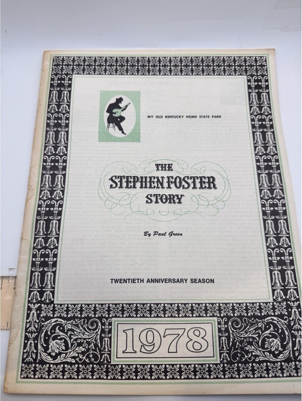 Vtg 1978 My Old Kentucky Home State Park Theater Stephen Foster Story Brochure